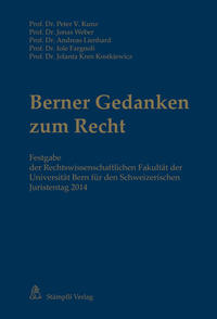 Front Cover Image Berner Gedanken zum Recht