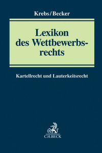Front Cover Image Lexikon des Wettbewerbsrechts