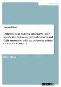 Front Cover Image Differences in factorial structures of job satisfaction between national cultures and their interaction with the corporate culture of a global company