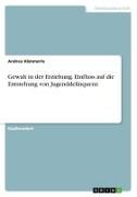 Front Cover Image Gewalt in der Erziehung. Einfluss auf die Entstehung von Jugenddelinquenz