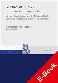 Front Cover Image Gesellschaft im Brief / Lire la société dans la lettre