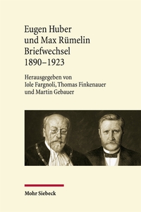 Front Cover Image Eugen Huber und Max Rümelin