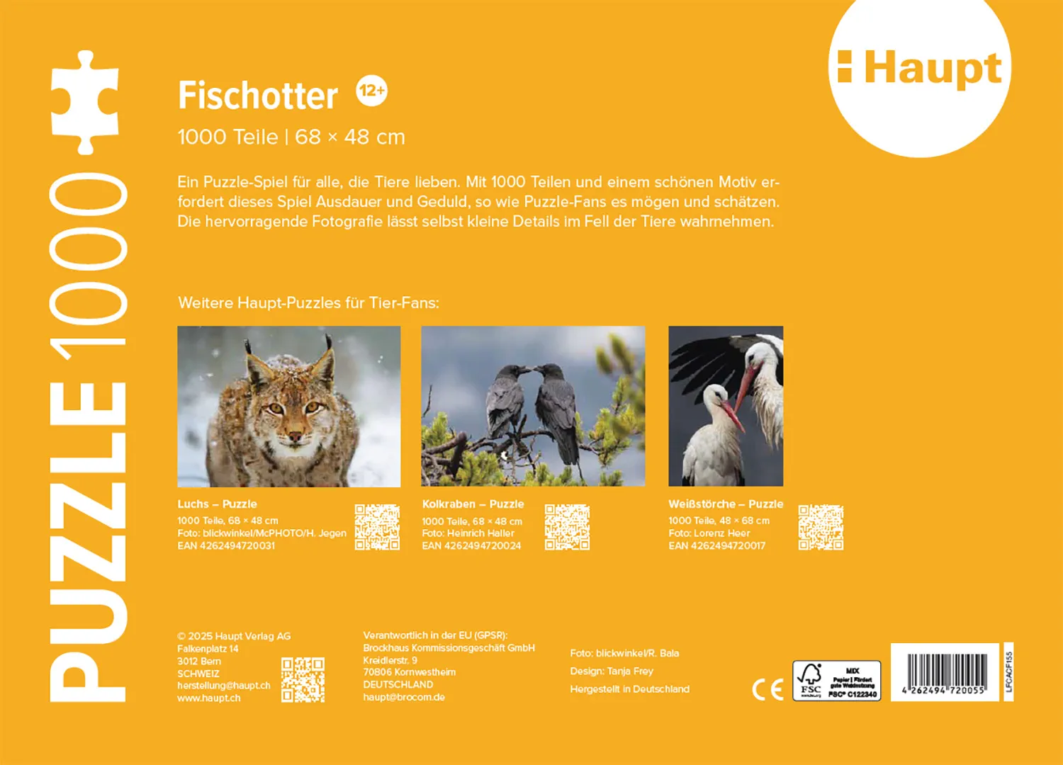 Back Cover Image Fischotter – Puzzle