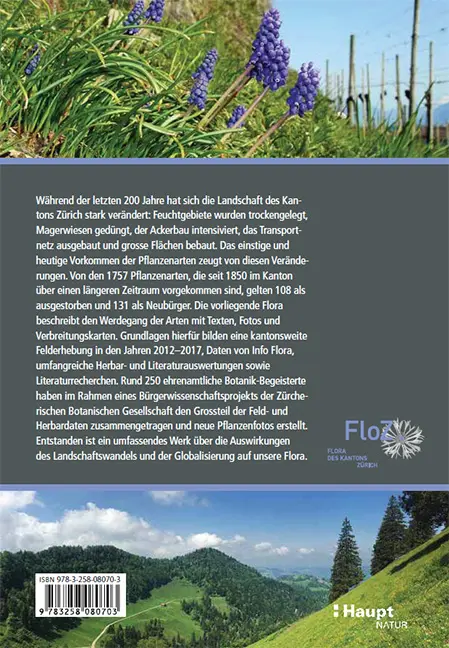 Back Cover Image Flora des Kantons Zürich