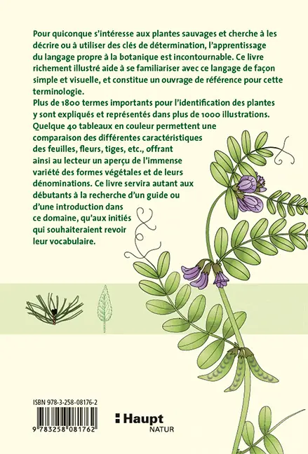 Back Cover Image Le glossaire illustré pour la botanique de terrain