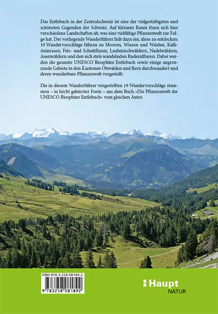 Back Cover Image Botanische Wanderungen in der UNESCO Biosphäre Entlebuch