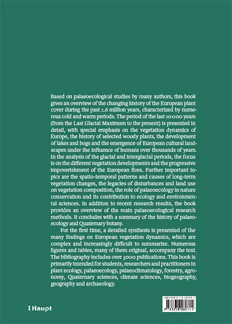 Back Cover Image Quaternary Vegetation Dynamics of Europe