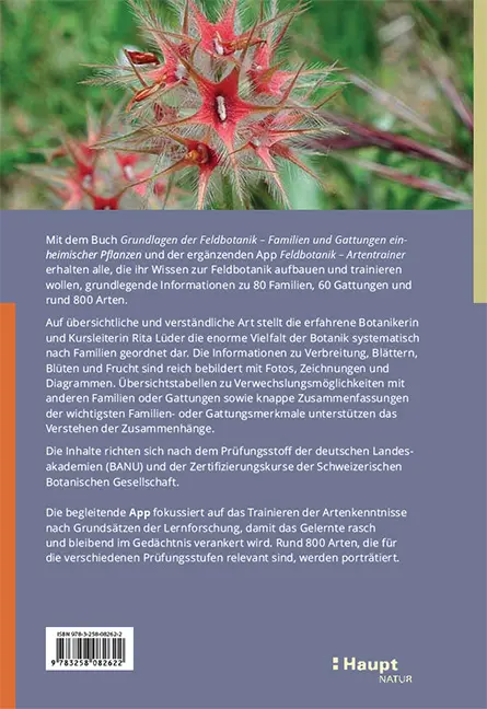 Back Cover Image Grundlagen der Feldbotanik