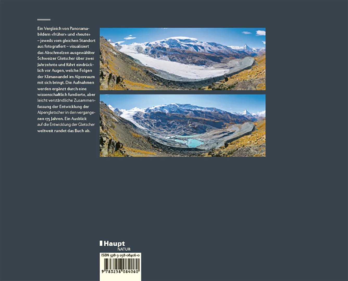 Back Cover Image Schweizer Gletscherlandschaften im Klimawandel