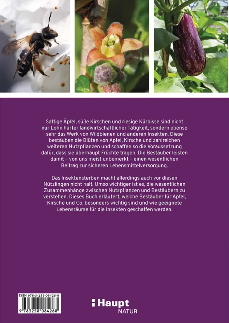 Back Cover Image Praxishandbuch Nutzpflanzenbestäubung