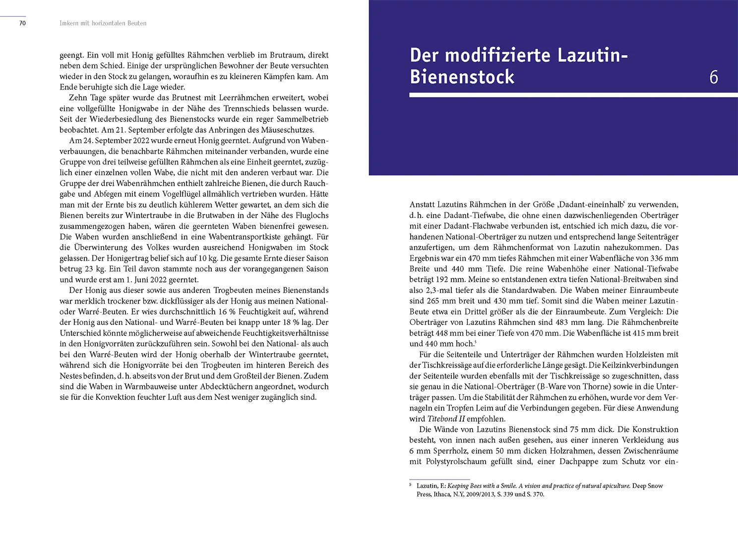 Sample Content (Image) Imkern mit horizontalen Beuten