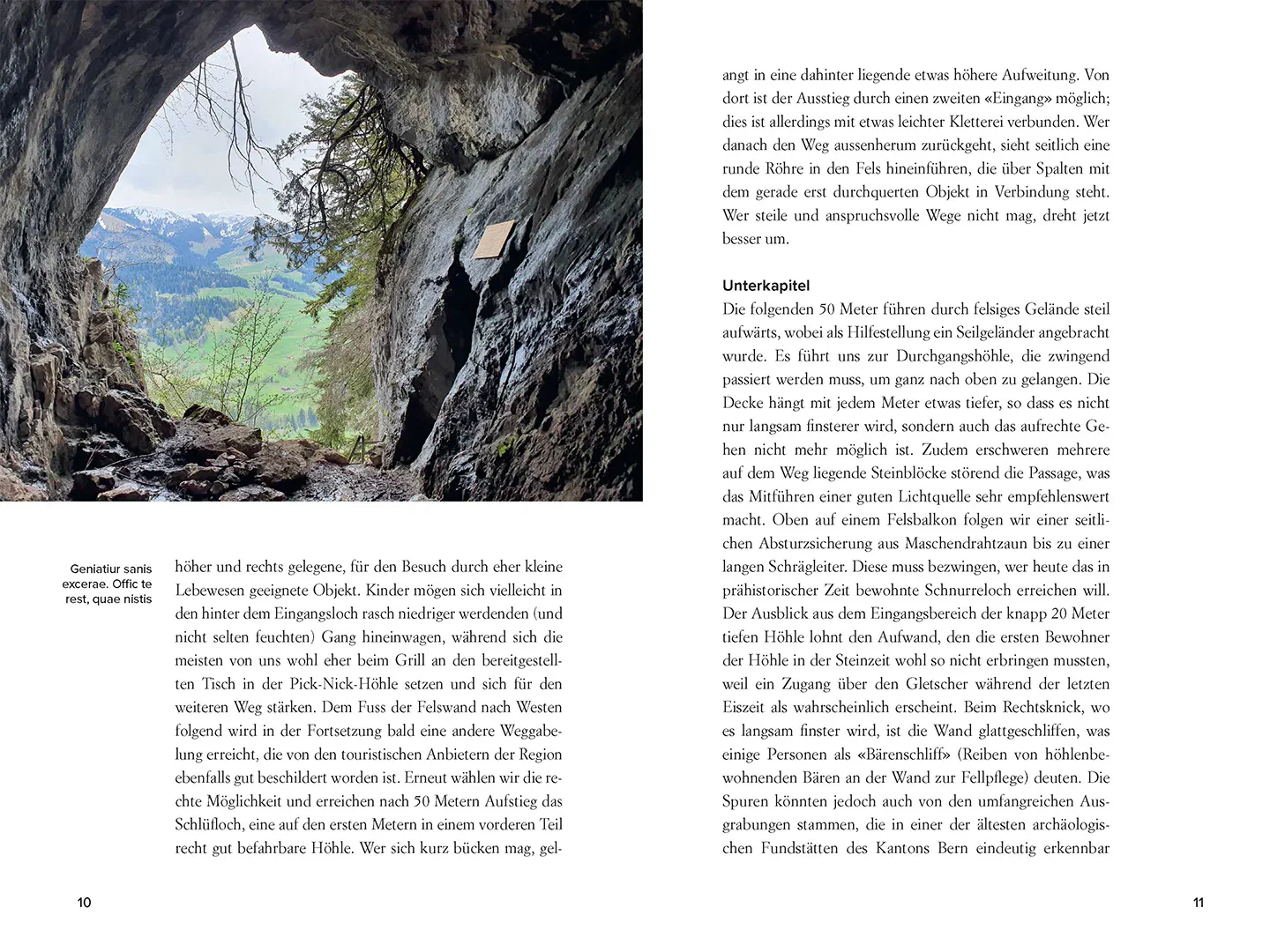 Sample Content (Image) Karstlandschaften und Höhlen der Schweiz