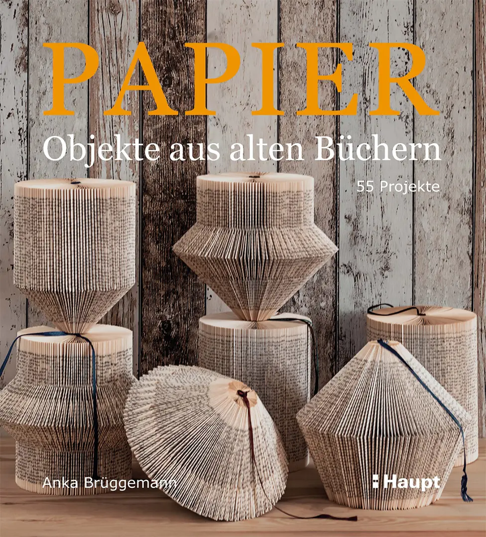 Front Cover Image Papier-Objekte aus alten Büchern