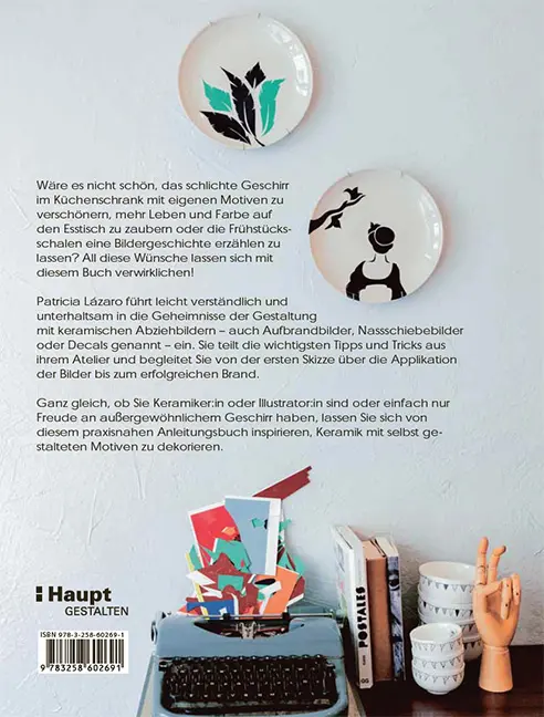 Back Cover Image Keramik illustrieren und dekorieren