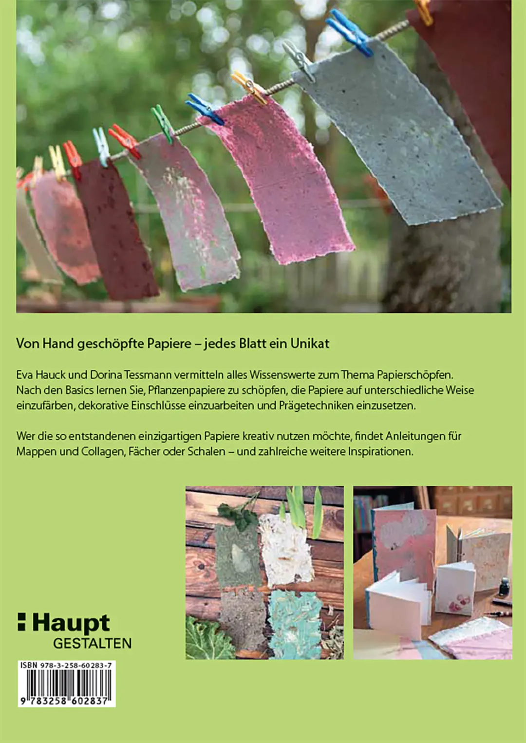 Back Cover Image Papiere schöpfen und gestalten