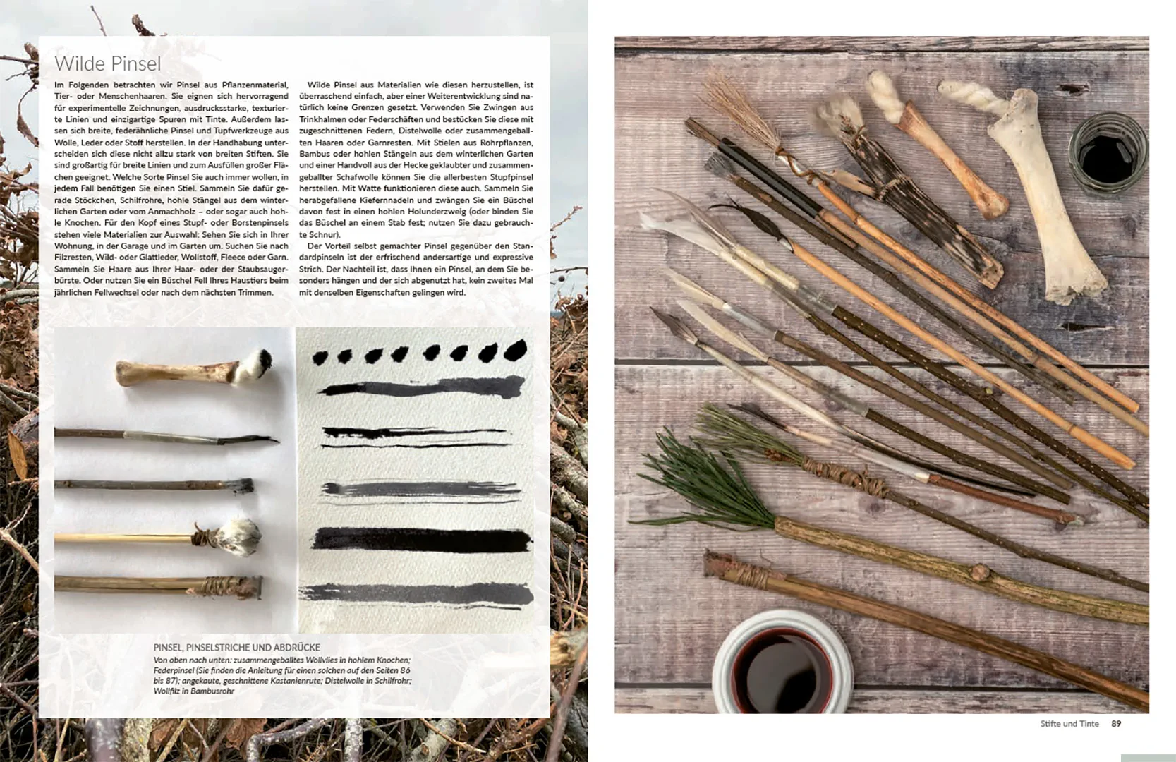 Sample Content (Image) wild und bunt – selbst gemachte Zeichenmaterialien aus der Natur