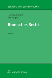 Vorderes Coverbild Römisches Recht