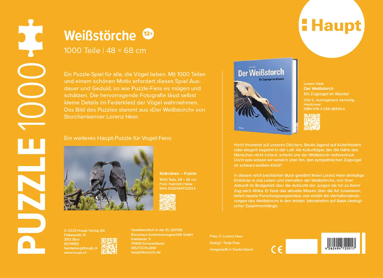 Beispielinhalt (Bild) Weißstörche – Puzzle
