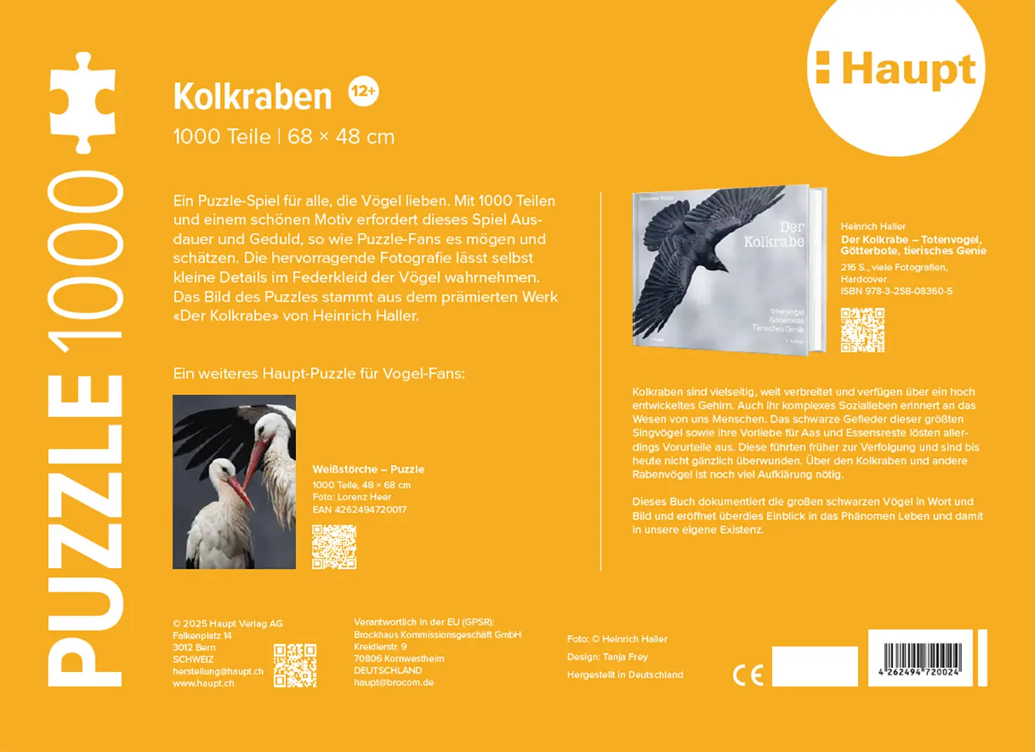 Beispielinhalt (Bild) Kolkraben – Puzzle