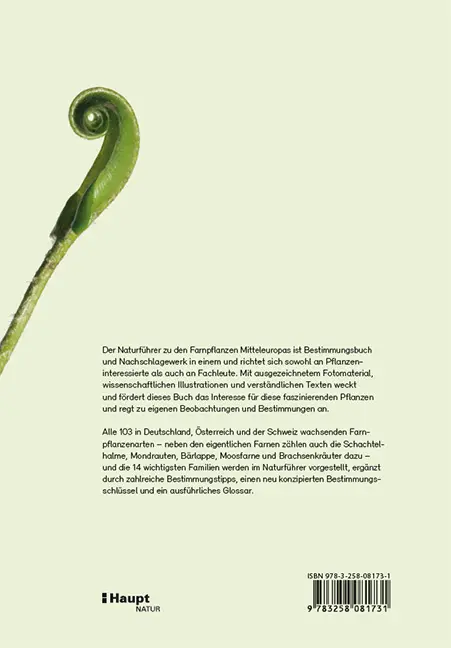 Rückseitencover Farne, Schachtelhalme und Bärlappe