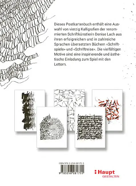 Beispielinhalt (Bild) Schriftspiele - Das Postkartenbuch