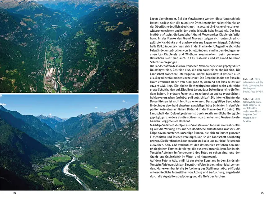 Beispielinhalt (Bild) Landschaften und Geologie der Schweiz