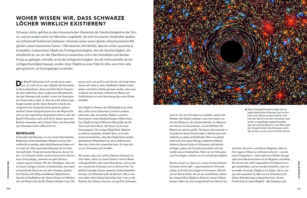 Beispielinhalt (Bild) In 74 Fragen durch das Universum