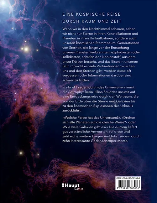 Beispielinhalt (Bild) In 74 Fragen durch das Universum