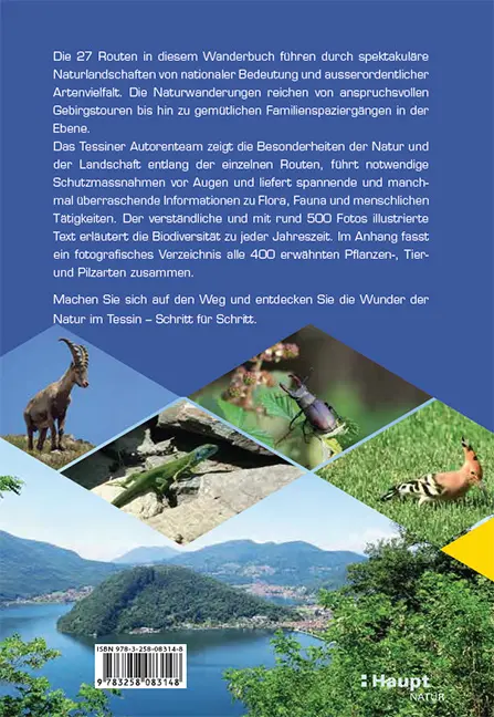 Rückseitencover Naturwanderungen im Tessin
