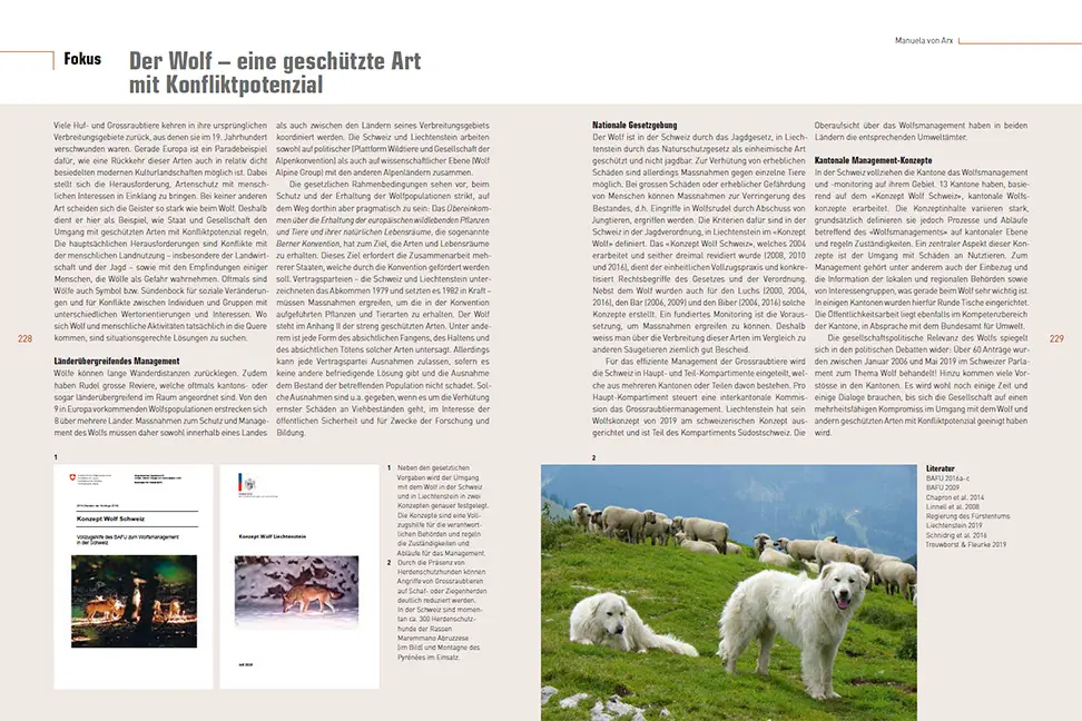 Beispielinhalt (Bild) Atlas der Säugetiere – Schweiz und Liechtenstein