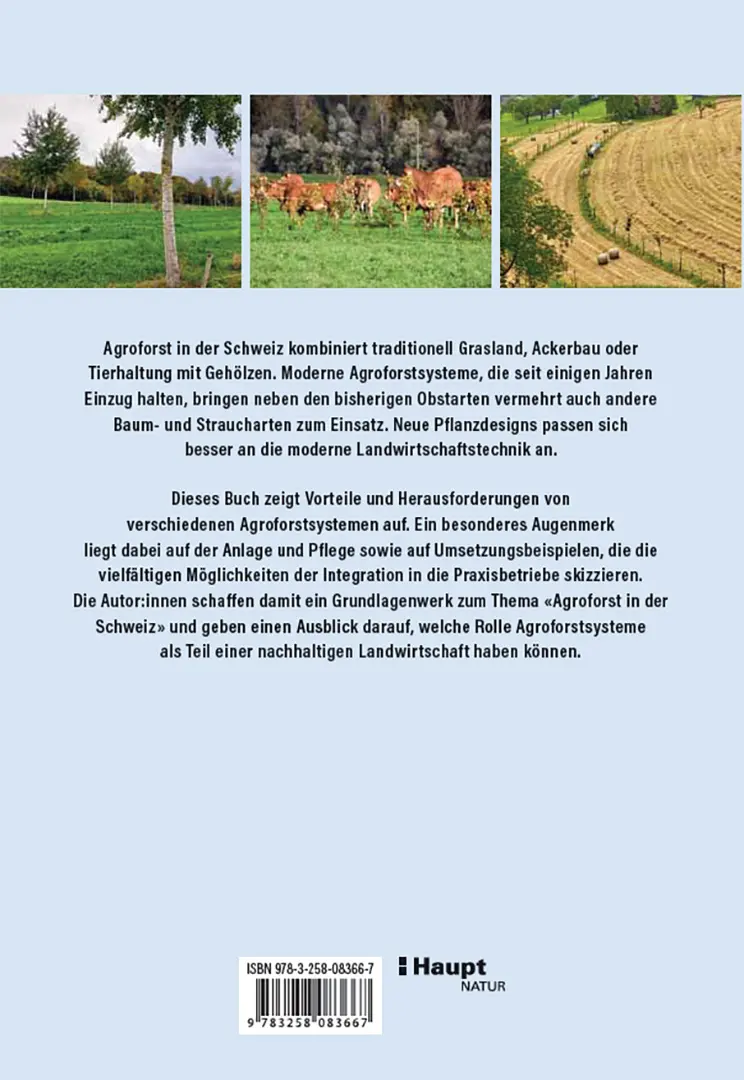 Rückseitencover Agroforstpraxis in der Schweiz