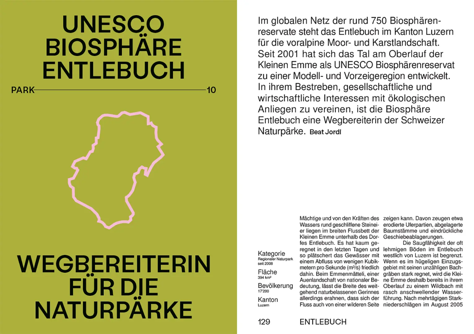 Beispielinhalt (Bild) Die Schweizer Pärke