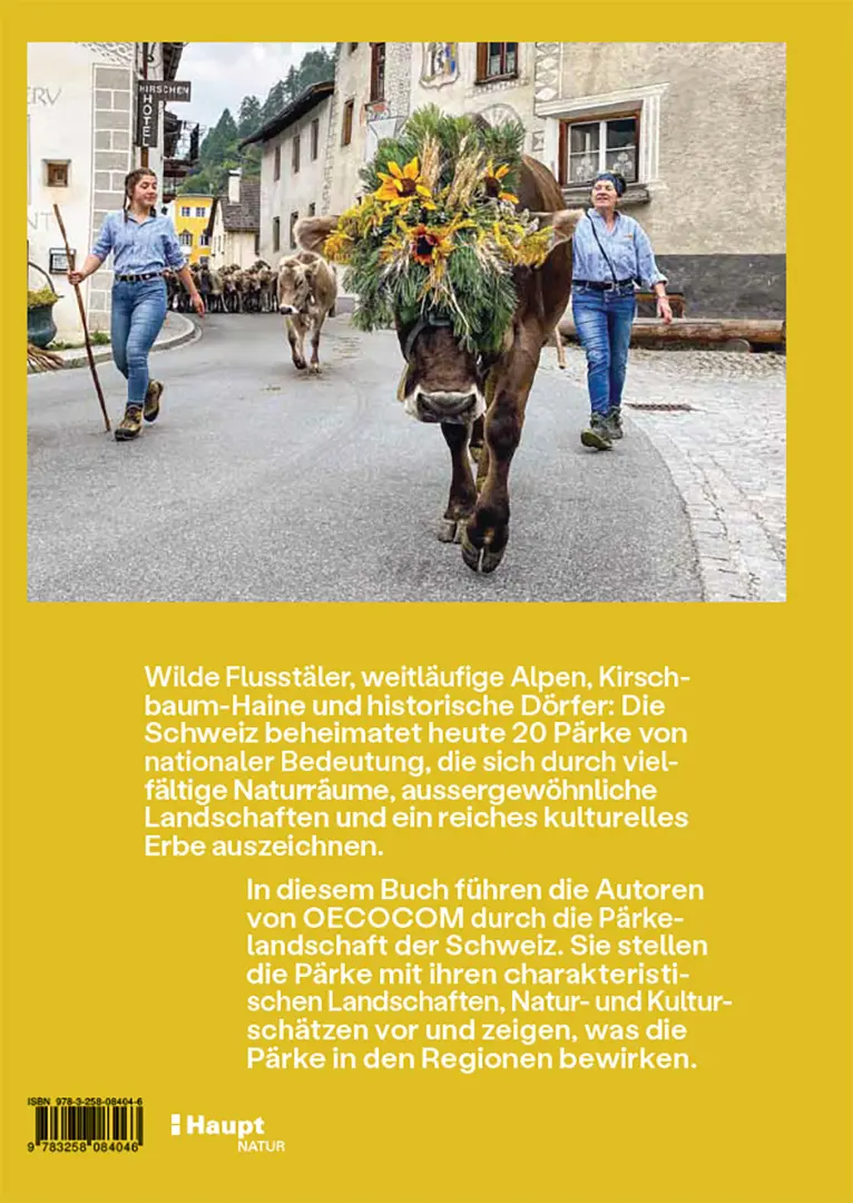 Rückseitencover Die Schweizer Pärke