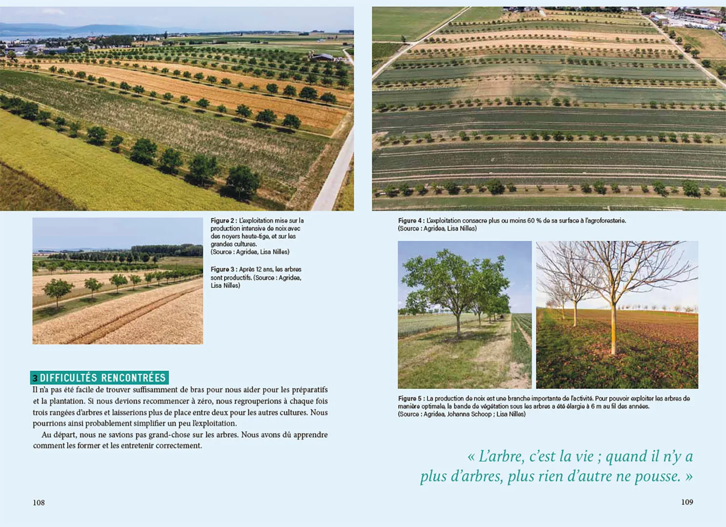 Beispielinhalt (Bild) La pratique agroforestière en Suisse