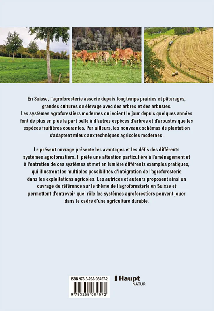 Rückseitencover La pratique agroforestière en Suisse