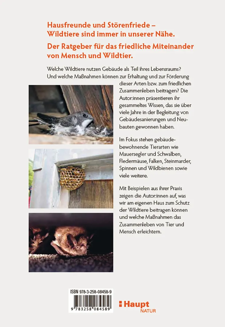 Rückseitencover Wildtiere am Haus