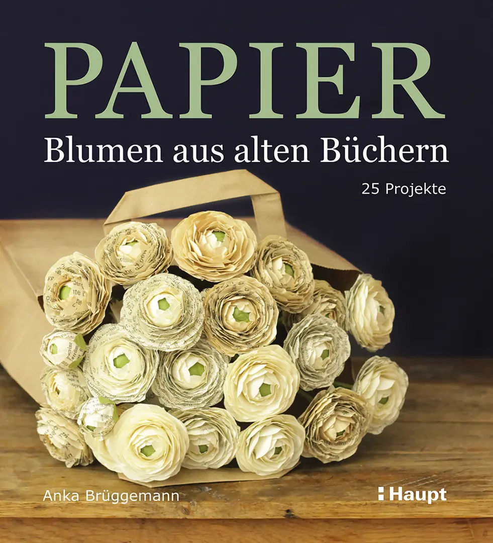 Vorderes Coverbild Papier-Blumen aus alten Büchern