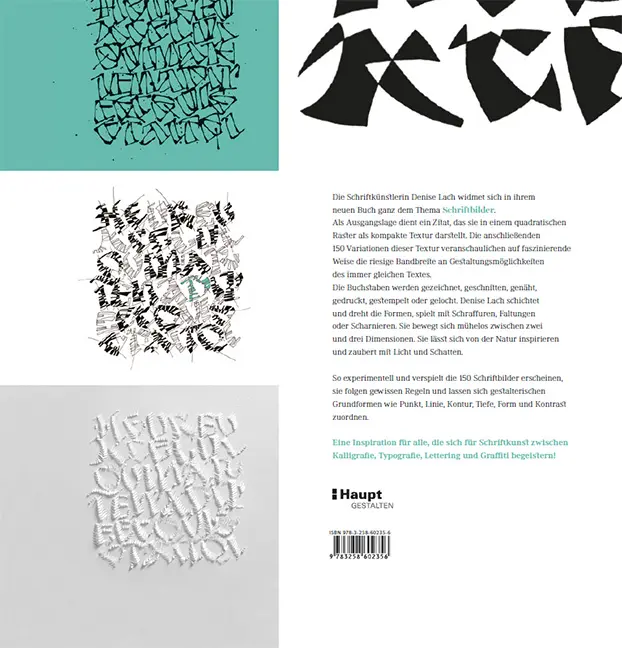 Beispielinhalt (Bild) Schriftbilder – experimentelle Kalligrafie