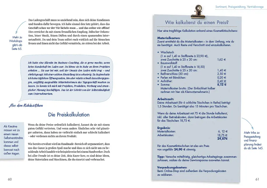 Beispielinhalt (Bild) Mein Kreativ-Business
