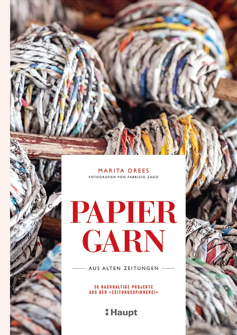 Vorderes Coverbild Papiergarn aus alten Zeitungen
