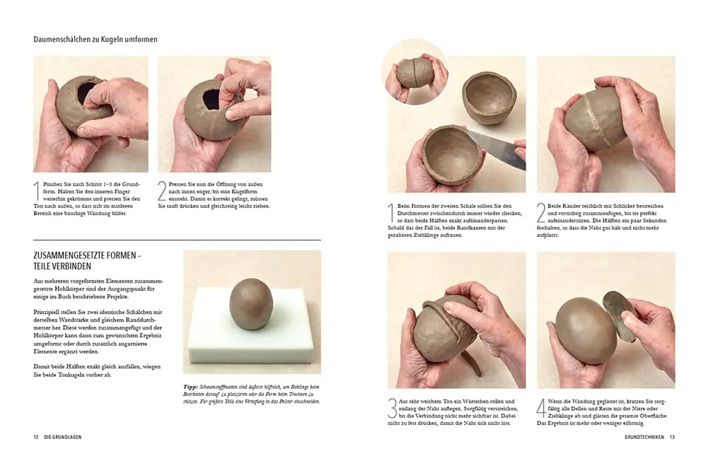 Beispielinhalt (Bild) Pinch - Keramikobjekte von Hand formen
