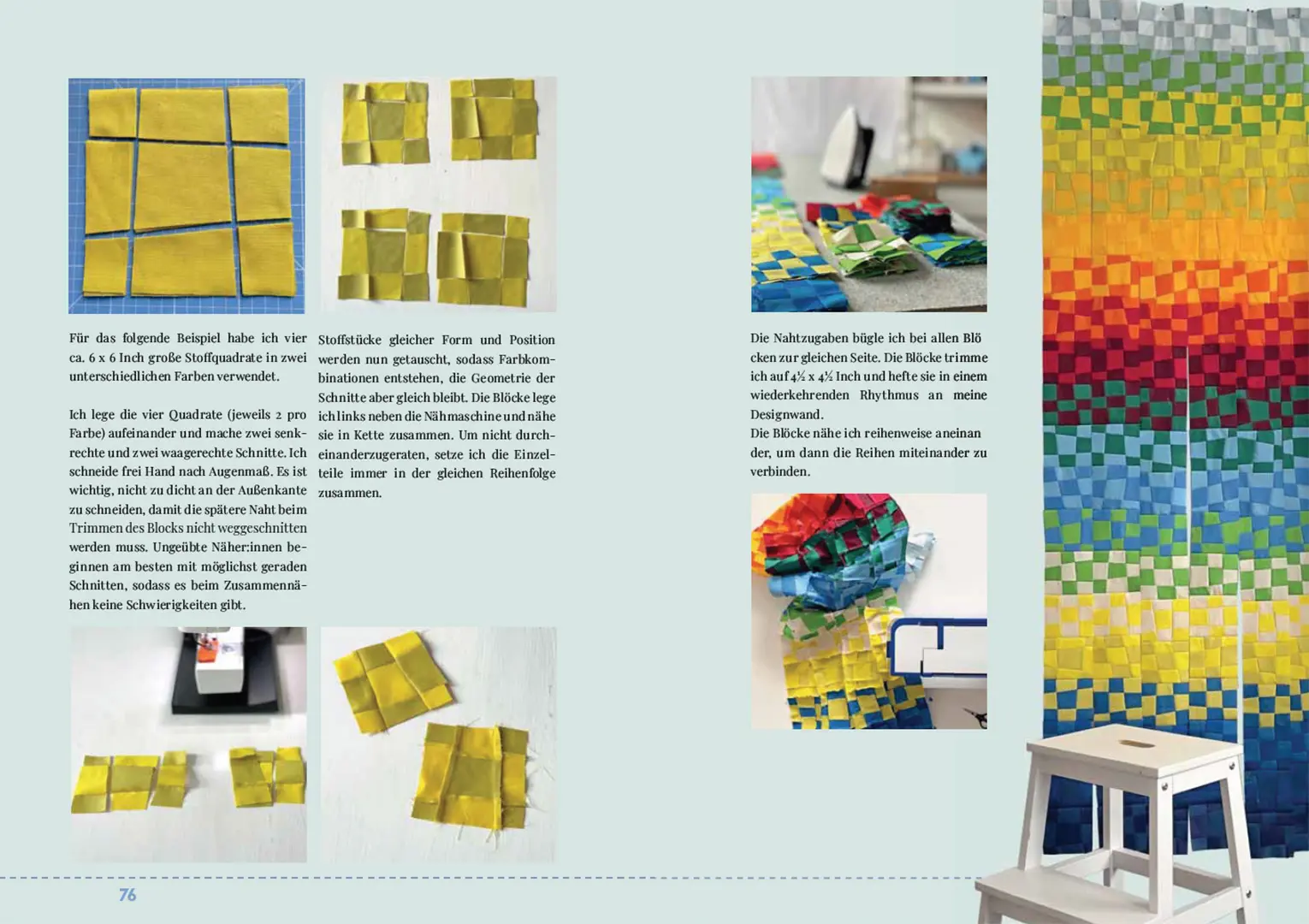 Beispielinhalt (Bild) Patchworken und Quilten