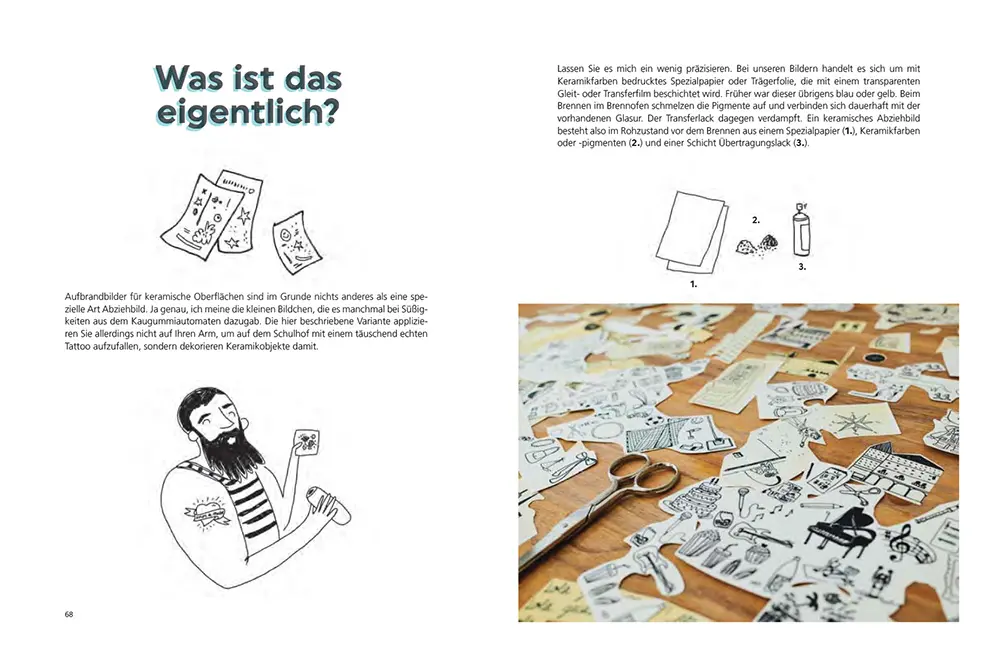 Beispielinhalt (Bild) Keramik illustrieren und dekorieren