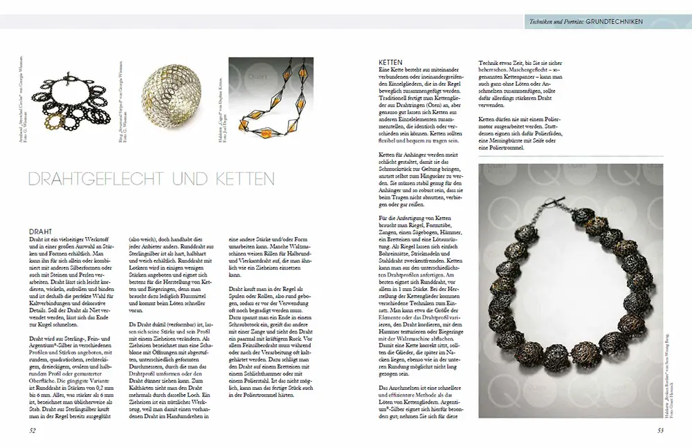 Beispielinhalt (Bild) Silberschmuck gestalten
