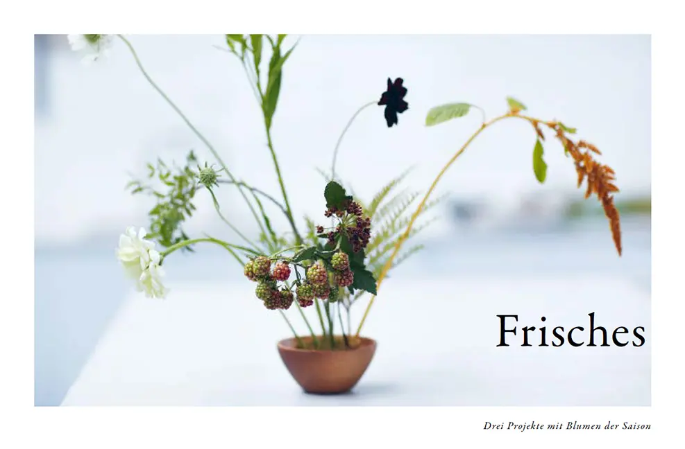 Beispielinhalt (Bild) Blumen binden und Kränze winden