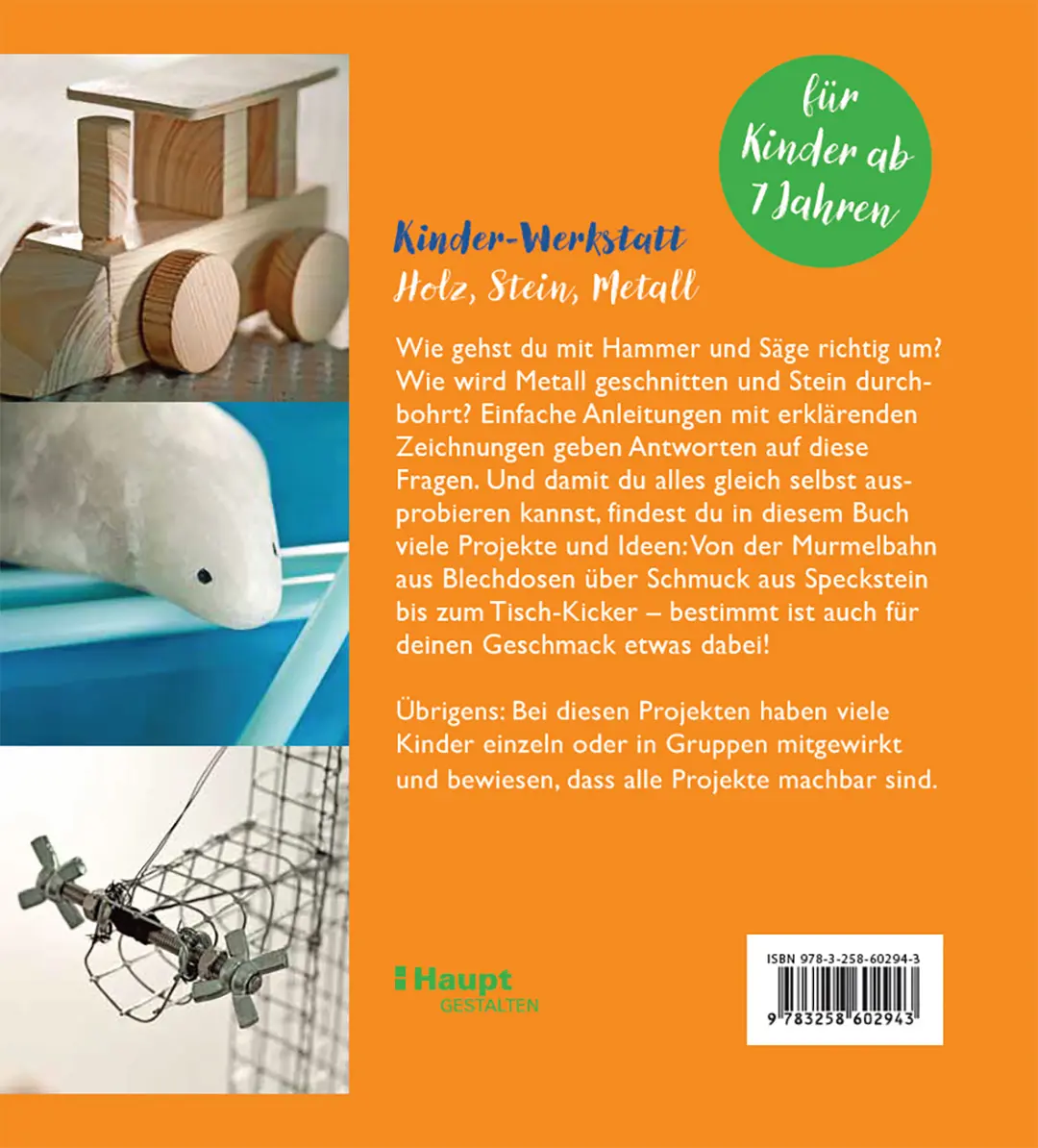 Beispielinhalt (Bild) Kinder-Werkstatt Holz, Stein, Metall