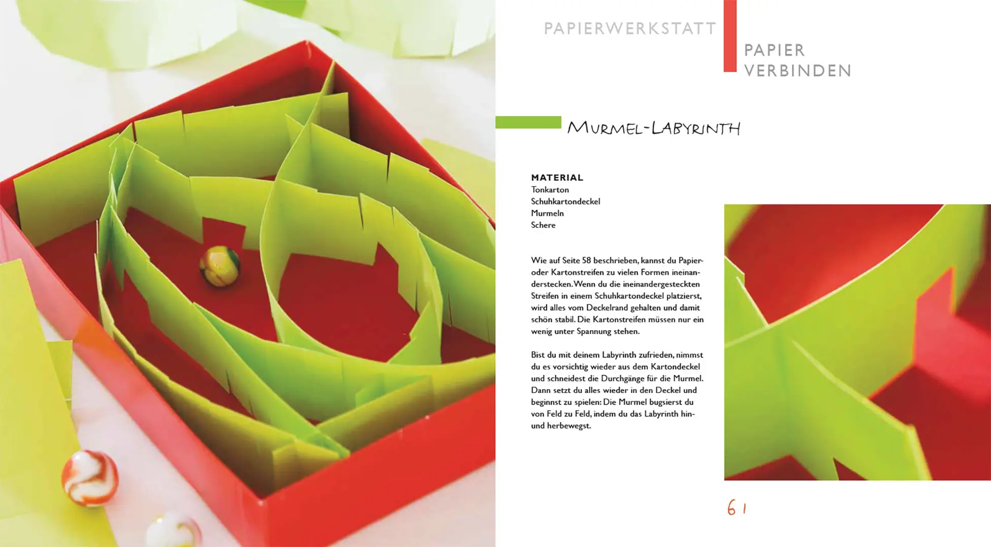 Beispielinhalt (Bild) Kinder-Werkstatt Farbe und Papier