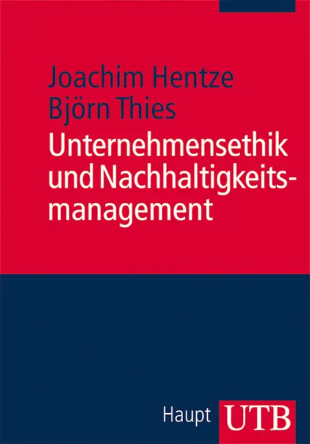 Vorderes Coverbild Unternehmensethik und Nachhaltigkeitsmanagement